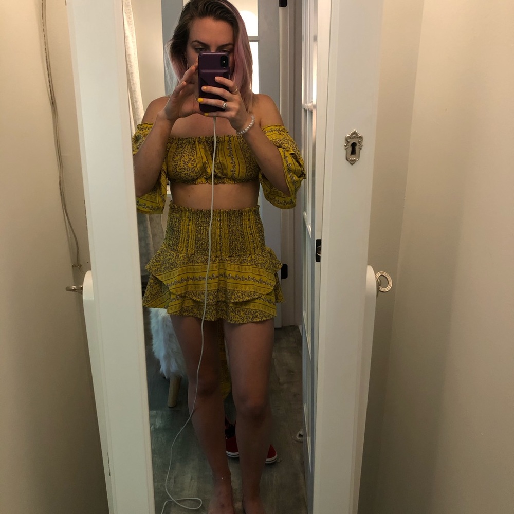 Tm Debbie Dabble Yellow Two Piece Set Size 2 - image 5